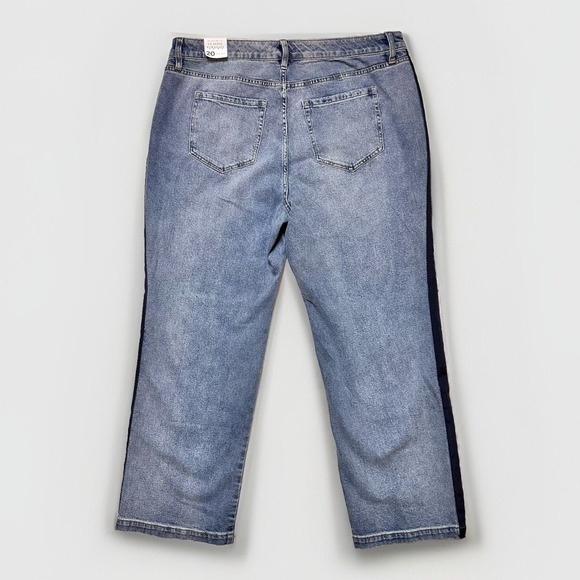 Layne Bryant Signature Fit Relaxed Straight Jean With Side Stripe Size 20 NWT - Picture 13 of 16